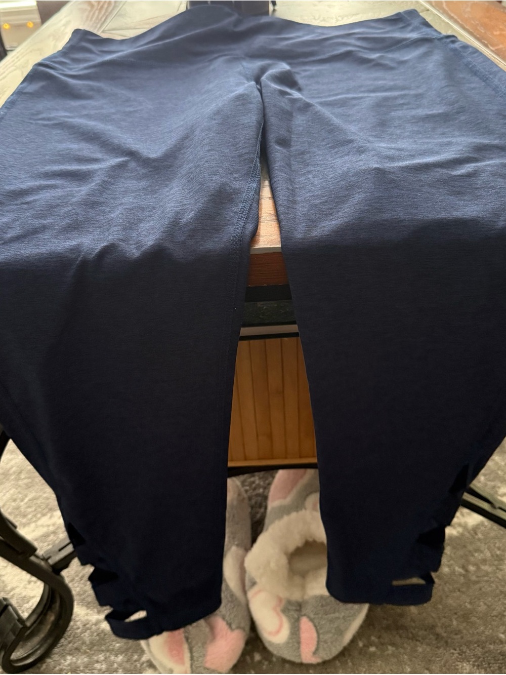 Apana Navy Activewear Top with Logo Detail